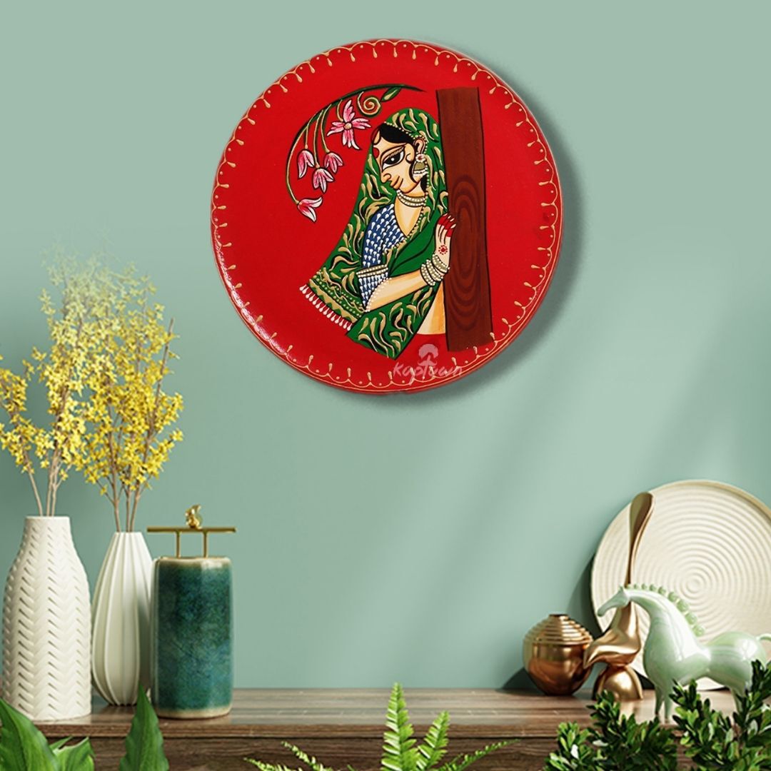 Elegantly Crafted Lady Wall Plates - ShreejaKriti