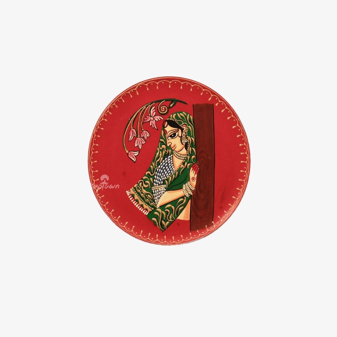 Elegantly Crafted Lady Wall Plates - ShreejaKriti