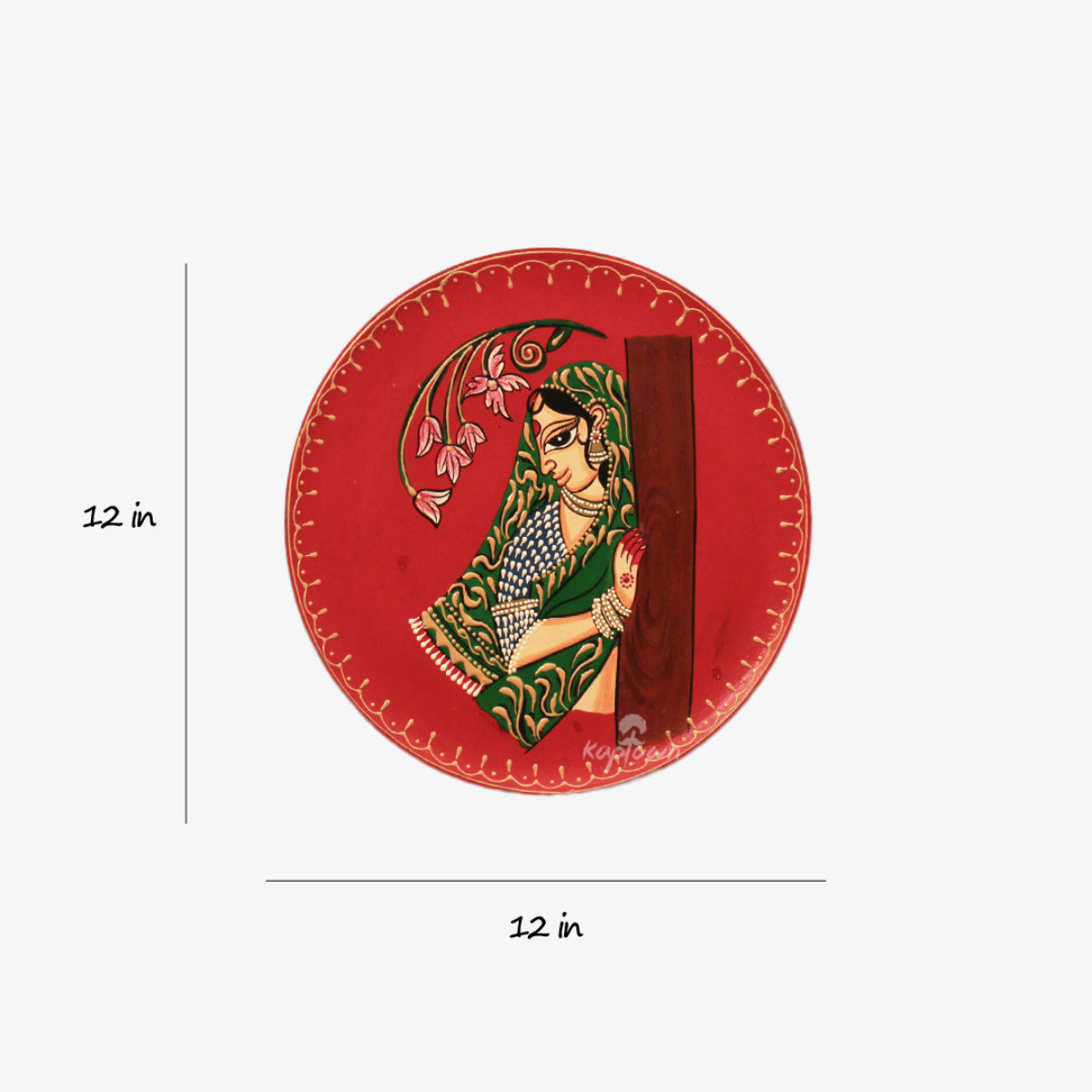 Elegantly Crafted Lady Wall Plates - ShreejaKriti