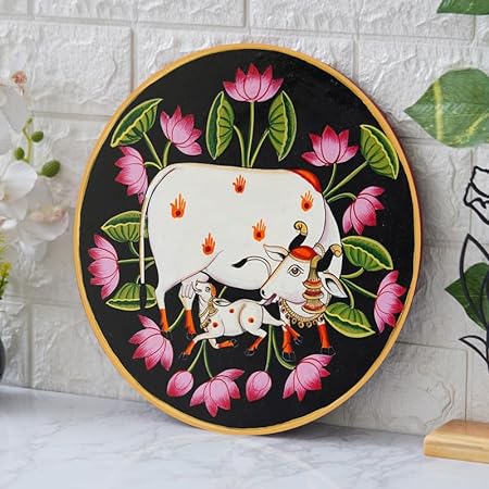 Sacred Cows: Artistry on Pine Canvas - ShreejaKriti