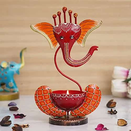 Ganesha Tea Light: Divine Illumination Elegance - ShreejaKriti