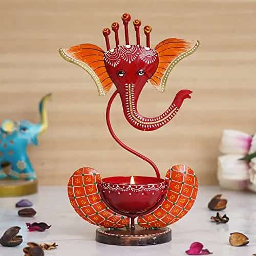 Ganesha Tea Light: Divine Illumination Elegance - ShreejaKriti