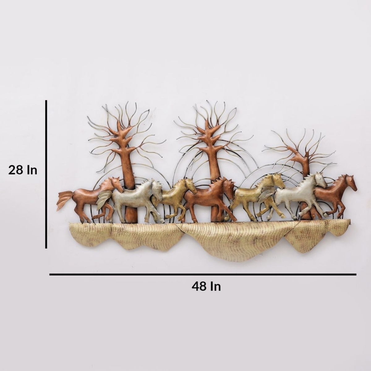 Equine Elegance: Artful Horse on Rock Wall - ShreejaKriti