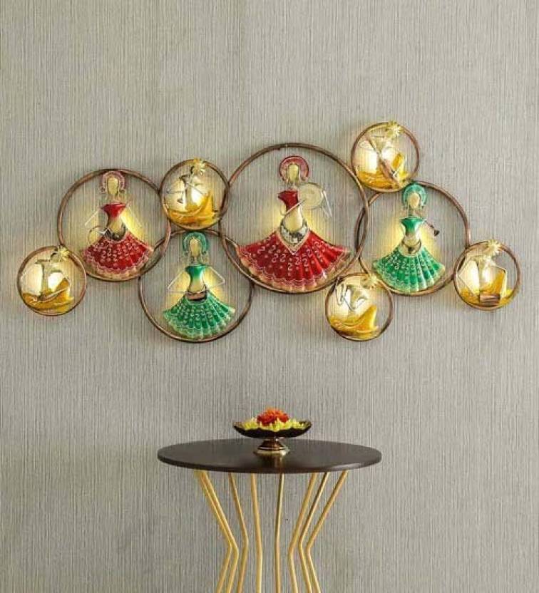 Chic Wall Decor: Elegant Ring Doll Set - ShreejaKriti