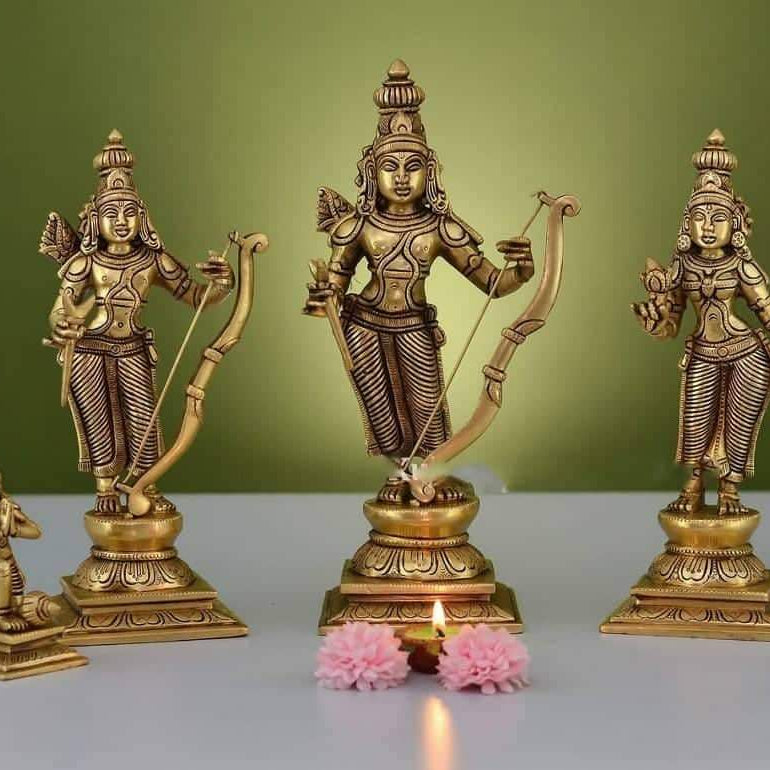 Divine Elegance: Ram Darbar Masterpiece - ShreejaKriti