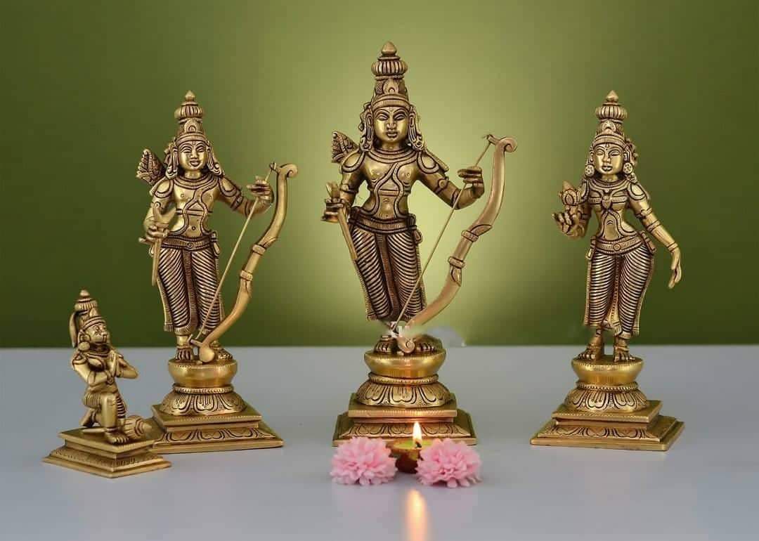 Divine Elegance: Ram Darbar Masterpiece - ShreejaKriti