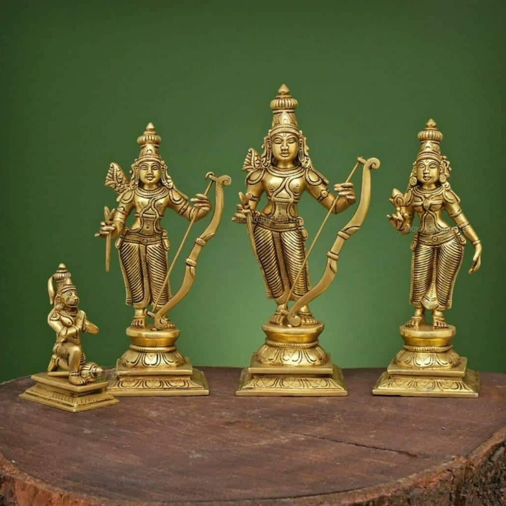 Divine Elegance: Ram Darbar Masterpiece - ShreejaKriti