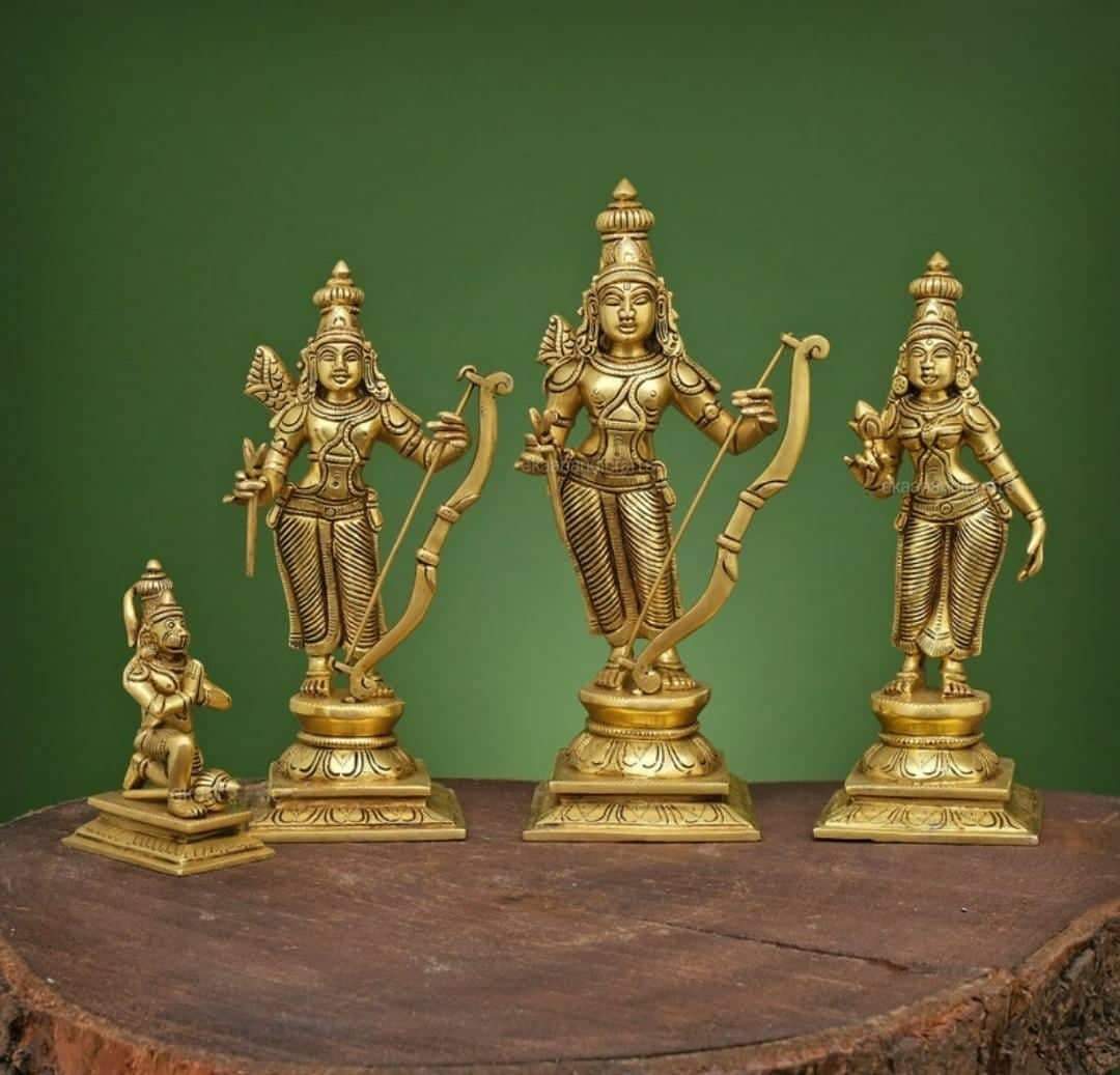 Divine Elegance: Ram Darbar Masterpiece - ShreejaKriti